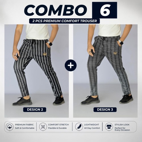 Premium China Fabric Trouser for Men – Stylish Comfort Fit (Combo-06)