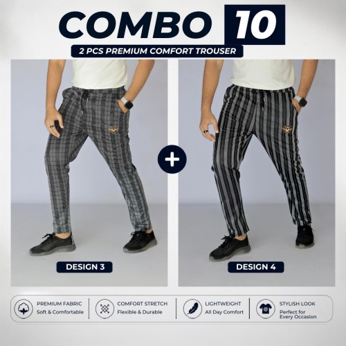 Premium China Fabric Trouser for Men – Stylish Comfort Fit (Combo-10)