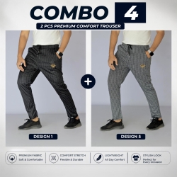 Premium China Fabric Trouser for Men – Stylish Comfort Fit (Combo-04)
