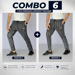 Premium China Fabric Trouser for Men – Stylish Comfort Fit (Combo-06)