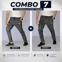 Premium China Fabric Trouser for Men – Stylish Comfort Fit (Combo-07)