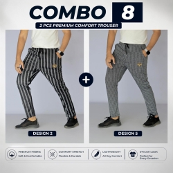 Premium China Fabric Trouser for Men – Stylish Comfort Fit (Combo-08)
