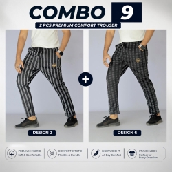 Premium China Fabric Trouser for Men – Stylish Comfort Fit (Combo-09)